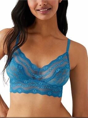 B tempted Lace Bralette in Teal Blue - Women's Intimates size large